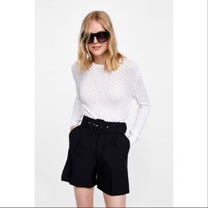 Zara black BERMUDA shorts
